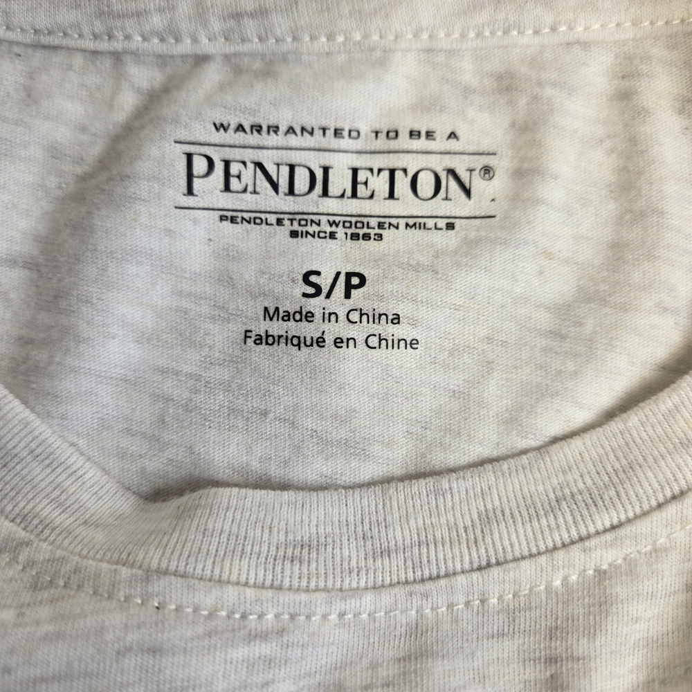 Pendleton Gray Tee with Multicolor Stripes - image 3